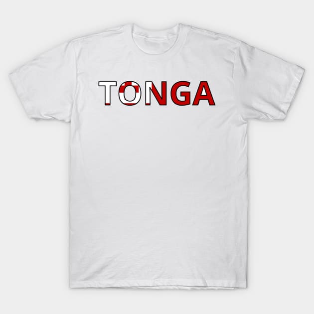 Drapeau Tonga T-Shirt by Pixelforma